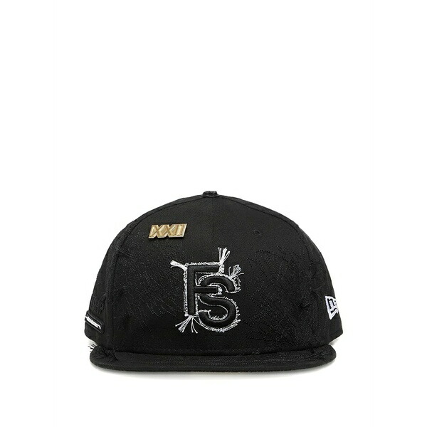 ニュー内鰓 メンズ かぶり笠 佩び物 X ftshp 59fifty distressed cap Black