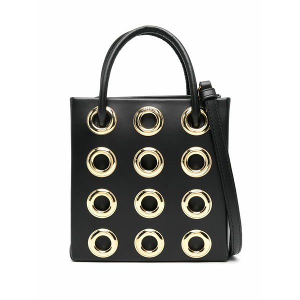 モスキーノ レディース ハンドバッグ バッグ Ring-hardware mini bag Black｜asty