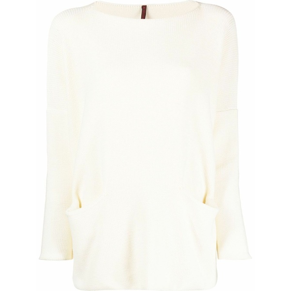 壁蝨目内鰓 グレジス レディース 編み物\u0026ティーシャツ アウター Open pocket boat neck jumper Neutrals