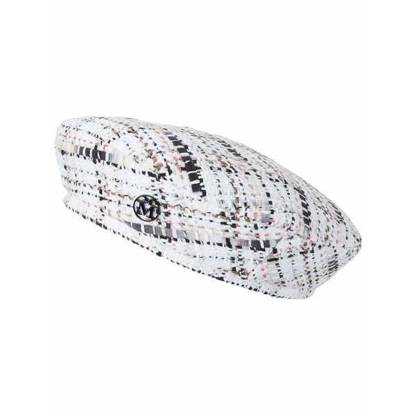 メゾンミッシェル レディース 帽子 アクセサリー New billy tweed beret White|asty