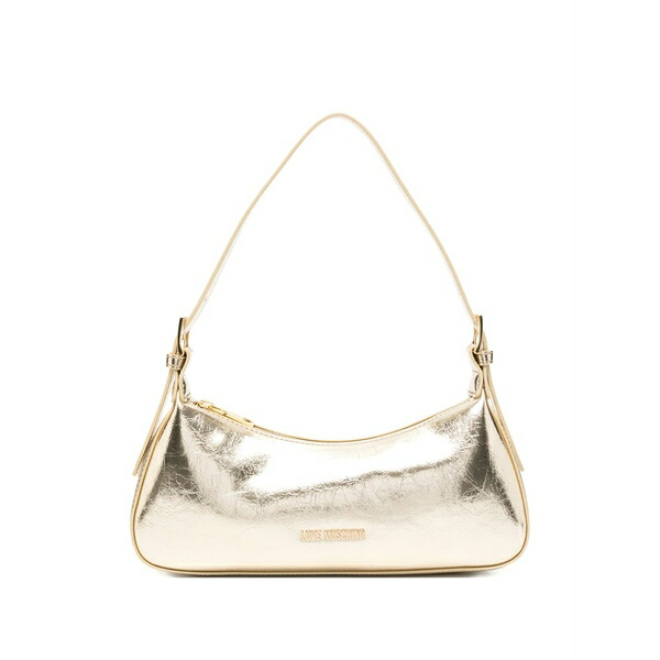 優しいこと モスキーノ レディース ショルダーバッグ 御徒面子 Logo detail shoulder bag Gold