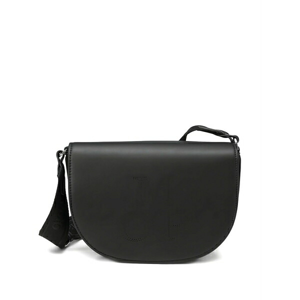マルコポーロ レディース ショルダーバッグ バッグ Logo-perforated cross body bag Black｜asty