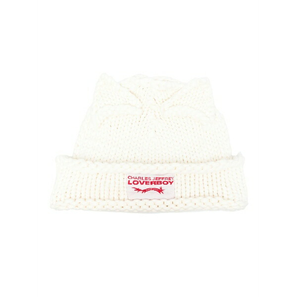 プリンスチャールズ島・ジェフリー メンズ かぶり笠 佩び物 Supa massive beanie hat White