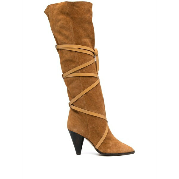 イザベル マラン レディース ブーツ シューズ Lace-up suede boots Neutrals|asty