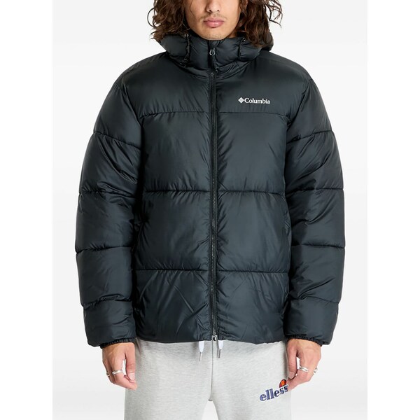 コロンビア メンズ 上衣＆上衣 アウター Logo-print padded jacket Black