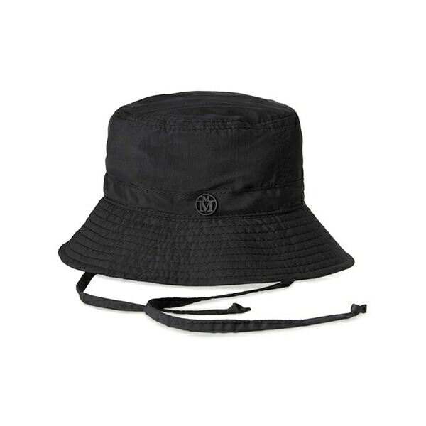 メゾンミッシェル  レディース かぶり笠 添え物 Angele bucket hat Black