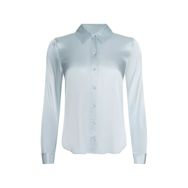 ラジャンス レディース シャツ トップス Tyler silk blouse Blue｜asty