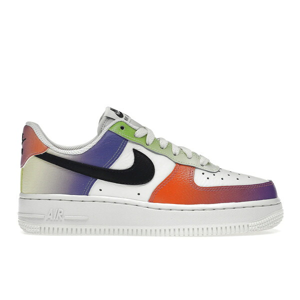 Nike ナイキ レディース スニーカー 【Nike Air Force 1 Low '07 Multi-Color Gradient (Women's)】 サイズ US_W_10.5 Summit White/Black-Bright Mandarin
