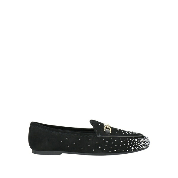 【貨物輸送無料】 モスキーノ レディース スリッポン・ローファー シューズ Loafers Black