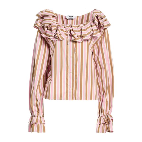 【送料無料】 エムエスジイエム レディース シャツ トップス Shirts Pink｜asty