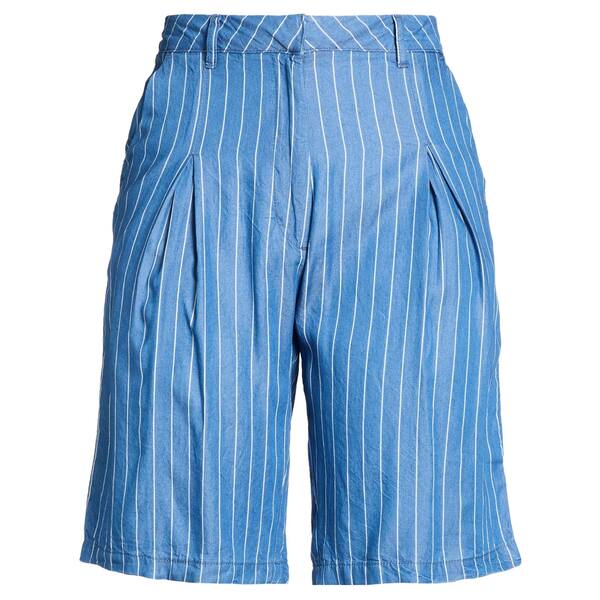 【送料無料】 イチ レディース カジュアルパンツ ボトムス Shorts & Bermuda Shorts Blue|asty