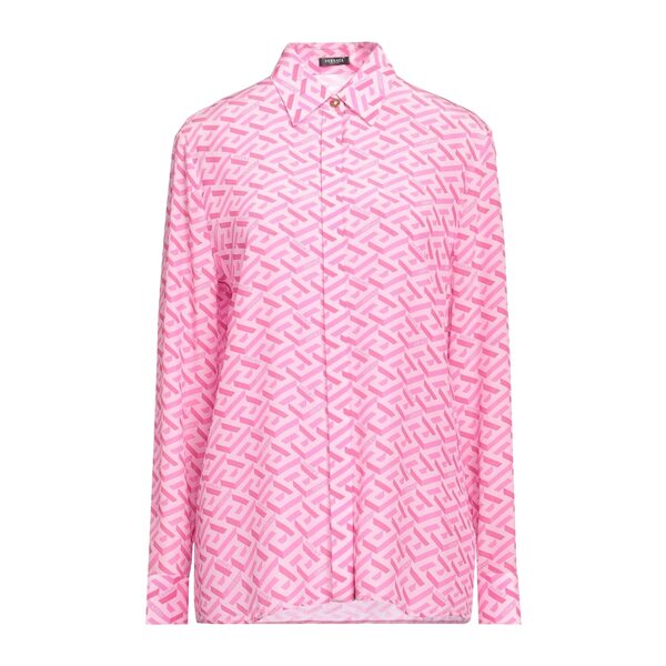 【送料無料】 ヴェルサーチ レディース シャツ トップス Shirts Pink|asty