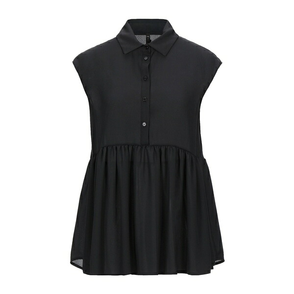 【送料無料】 マニラグレース レディース シャツ トップス Shirts Black