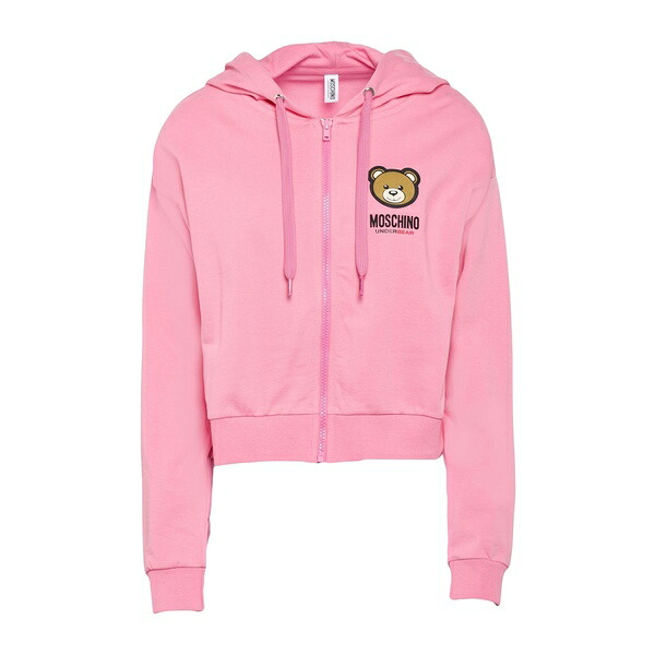 【貨物輸送無料】 モスキーノ レディース パーカー・スウェットシャツ アウター Sweatshirts Pink