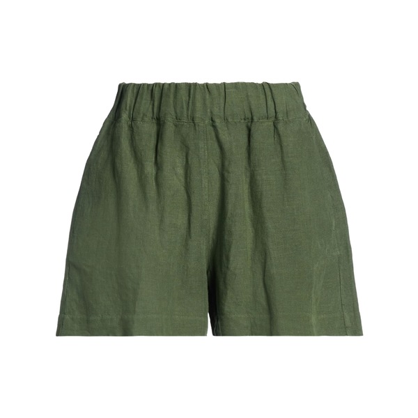 【貨物輸送無料】 １２０％リノ レディース 心地好いズボン下 ボトムス Shorts \u0026 Bermuda Shorts Green