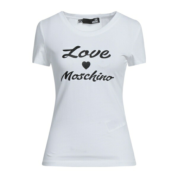 【貨物輸送無料】 モスキーノ レディース プルオーバー トップス T-shirts White