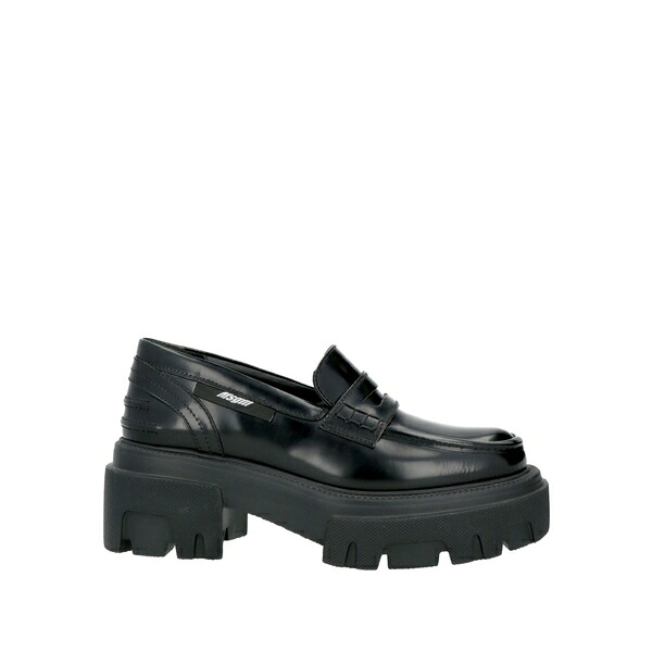 【貨物輸送無料】 エムエスジイエム レディース スリッポン・ローファー シューズ Loafers Black