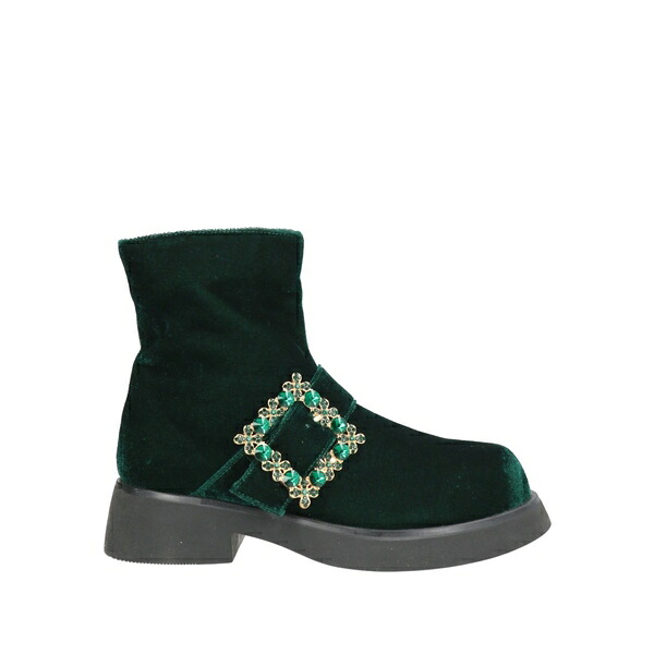 【送料無料】 トスカブルー? レディース ブーツ シューズ Ankle boots Green｜asty