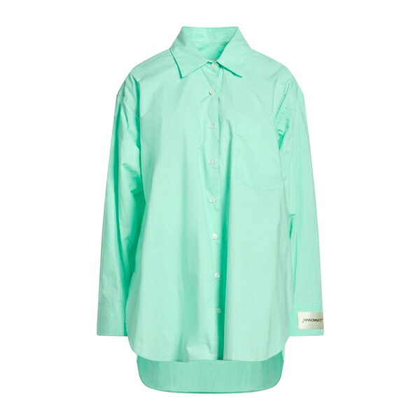 【送料無料】 ヒノミネイト レディース シャツ トップス Shirts Green|asty