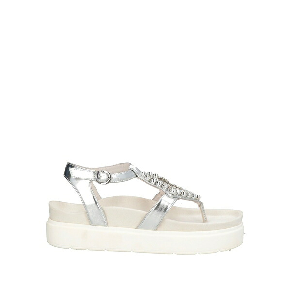 【送料無料】 ルチアーノ バラキーニ レディース サンダル シューズ Thong sandals Silver