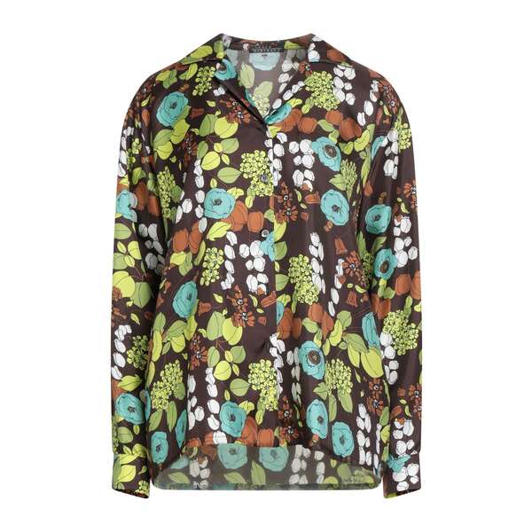 【送料無料】 ラウラ ウルビナーティ レディース シャツ トップス Shirts Brown|asty