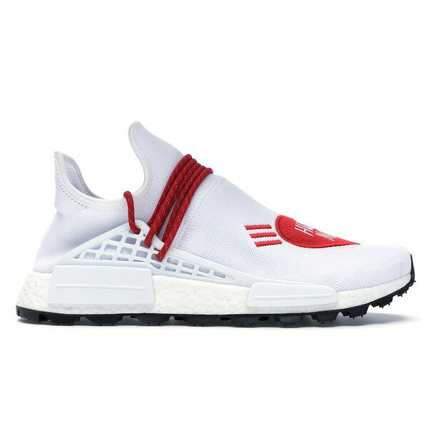 adidas アディダス メンズ スニーカー 【adidas NMD HU Pharrell Human Made White Red】 サイズ US_7.5(25.5cm) White/White/Red