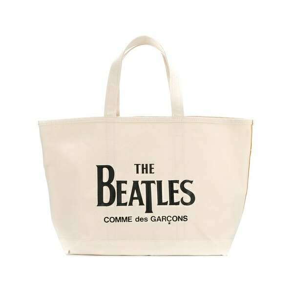 コムデギャルソン メンズ トートバッグ 御徒面子 Beatles tote bag Neutrals