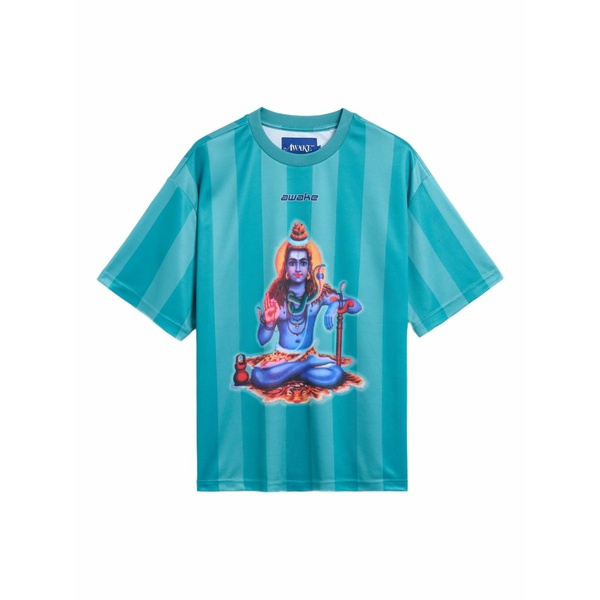 アウェイクニューヨーク メンズ Tシャツ トップス graphic jersey t-shirt Blue