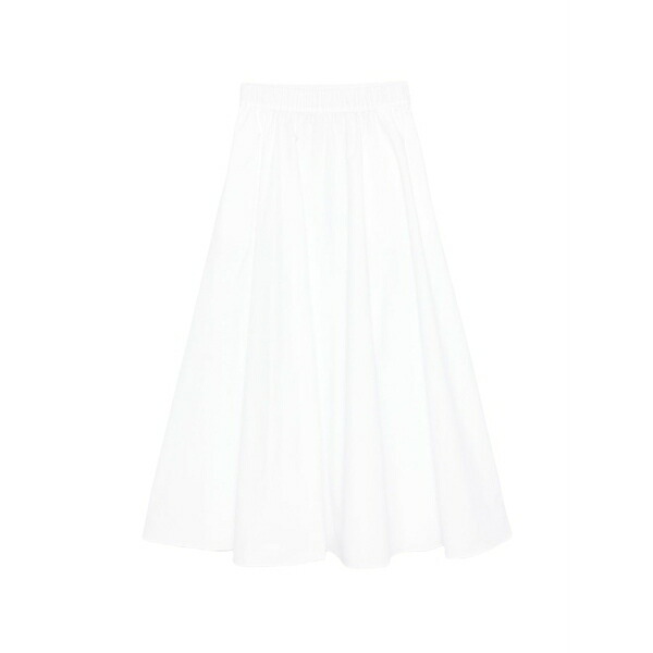 パロッシュ レディース スカート ボトムス Elastic-waist midi skirt White|asty