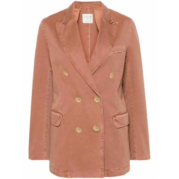 フォルテ フォルテ レディース 上衣＆上衣 アウター Peak-lapels double-breasted blazer Brown