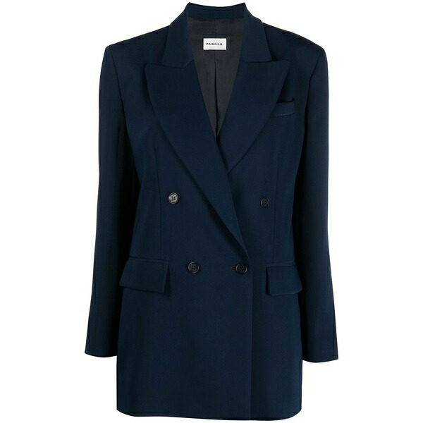 パロッシュ レディース ジャケット＆ブルゾン アウター Double-breasted button blazer Blue｜asty 65,890円
