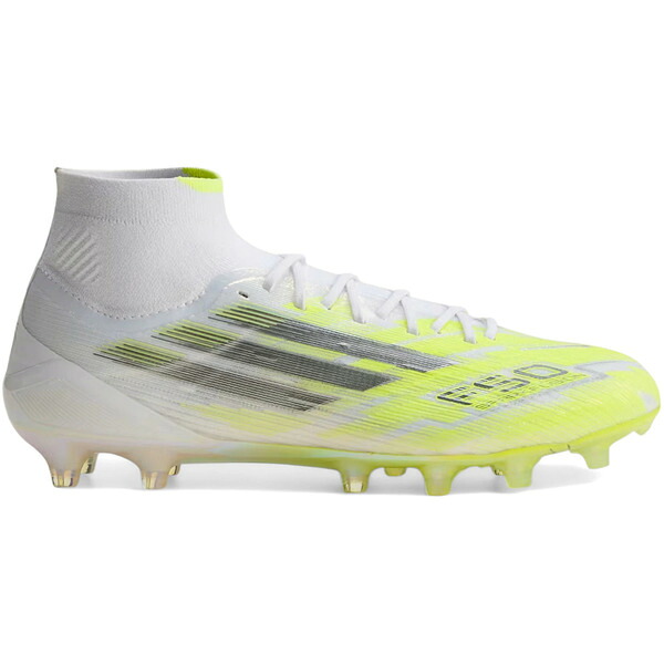 adidas アディダス レディース スニーカー  【adidas F50 Sparkfusion Elite Mid Cut FG/AG Born for Goals Pack (Women\u0027s)】  大いさ US_7.5(24.5珊) Cloud White/Iron Metallic/Hi-Res Yellow 靴-スニーカー