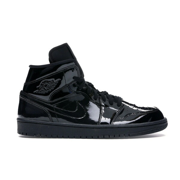 Jordan ジョーダン レディース スニーカー  【Jordan 1 Mid SE Triple Black Patent (Women)】  サイズ US_7.5(24.5cm) Black/Black-Black-Black