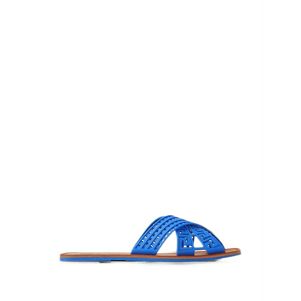 ヴェルサーチ メンズ サンダル シューズ Cancun rubber sandals Blue｜asty