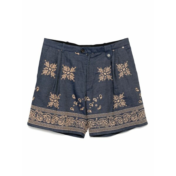 エゴンラボ メンズ カジュアルパンツ ボトムス Embroidered lace shorts Neutrals｜asty