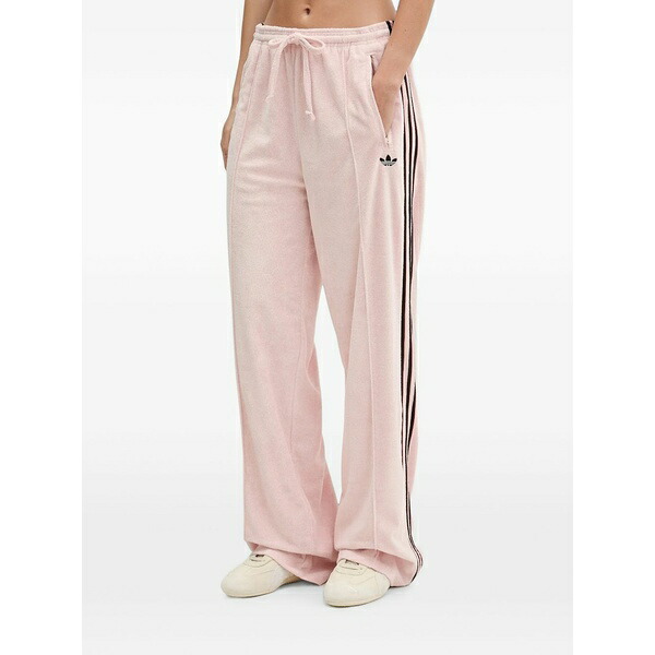 アディダス レディース カジュアルパンツ ボトムス Firebird wide-leg track pants Pink|asty