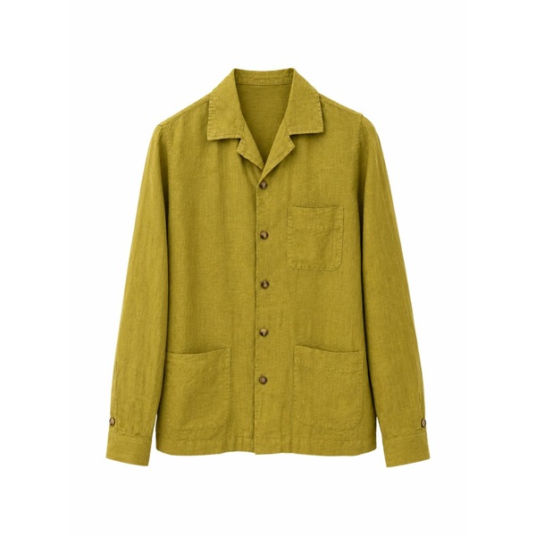 ボリオリ メンズ シャツ トップス Patch-pocket shirt Green|asty
