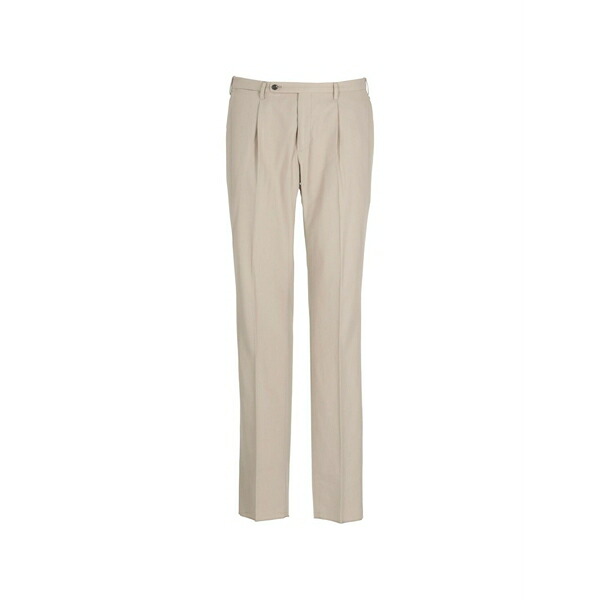 インコテックス メンズ カジュアルパンツ ボトムス Pleated pressed-crease trousers Neutrals|asty