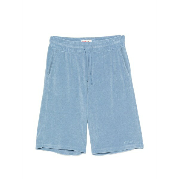 エムシーツーセイントバース メンズ カジュアルパンツ ボトムス Randle sponge terry-cloth drawstring shorts Blue｜asty