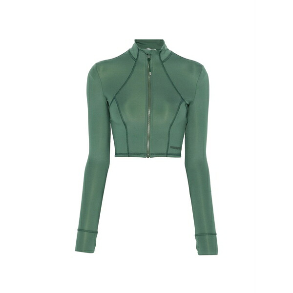 パトリツィア ペペ レディース ジャケット＆ブルゾン アウター Exposed-seam zip-up jacket Green｜asty 52,680円