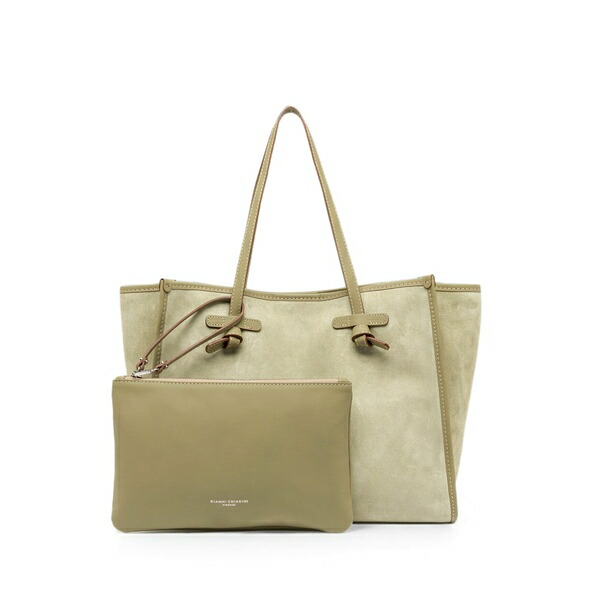 ジャンニ・キアリーニ レディース トートバッグ バッグ Marcella tie-detail shoulder bag Green｜asty