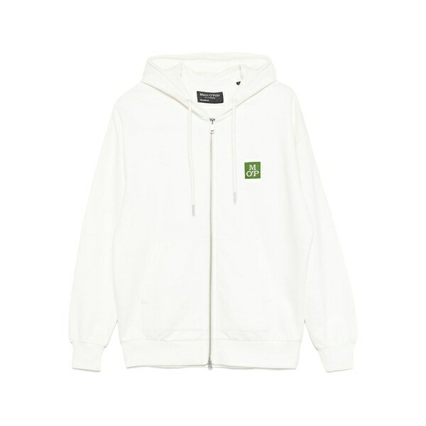 マルコポーロ メンズ パーカー・スウェットシャツ アウター Logo-patch hoodie White｜asty