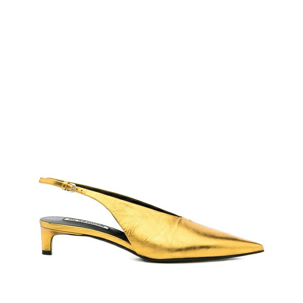 ジル・サンダー レディース パンプス シューズ 35mm leather pumps Gold｜asty