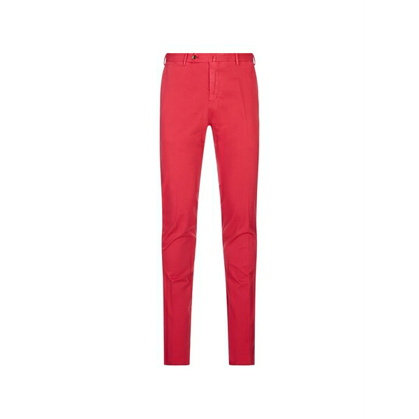PTトリノ メンズ カジュアルパンツ ボトムス Slim-fit chino trousers Red｜asty