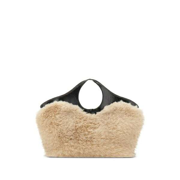 ジャンニ・キアリーニ レディース トートバッグ バッグ Infinity faux-fur tote bag Neutrals｜asty