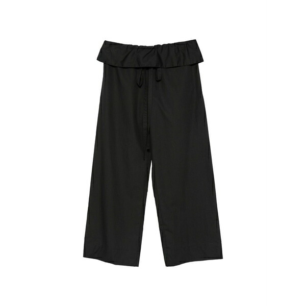 エンザ コスタ レディース カジュアルパンツ ボトムス Peplum drawstring trousers Black｜asty