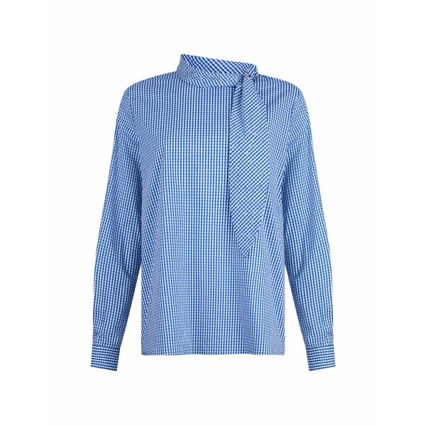 リュージョー レディース シャツ トップス Blouse with maxi bow Blue｜asty 29,770円