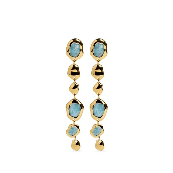 モニカヴィナダー レディース ピアス＆イヤリング アクセサリー Odyssey gemstone pebbled drop earrings Gold｜asty