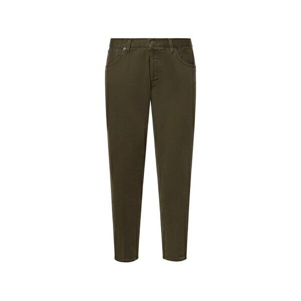 ドンダップ メンズ デニムパンツ ボトムス Tapered-leg jeans Green|asty