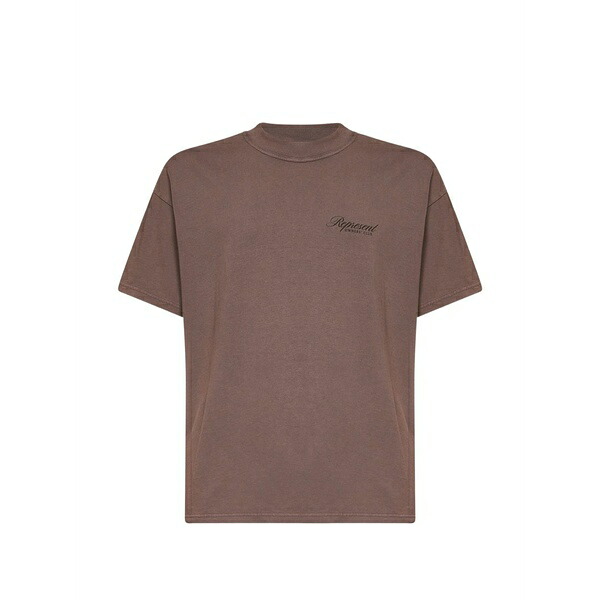 リプレゼント メンズ Tシャツ トップス Owners club logo-print t-shirt Brown|asty